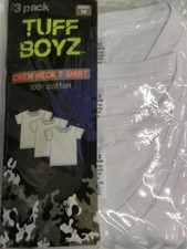Boy's Size 12 White Crew Neck T-shirts 3-Pack Style