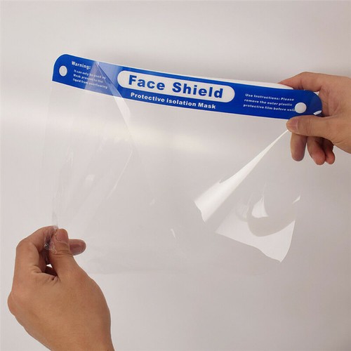20 piezas Máscara facial lavable reutilizable protectora facial completa de seguridad anti salpicaduras - Imagen 2 de 18