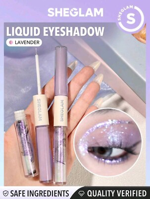 SHEGLAM Silk & Sparkle Double Ended Liquid Eyeshadow-Lavendel 