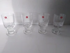 Glasses Iittala Finland Shot Glass Set of 4 Tapio Wirkkala Cordial Glass 3.5 in