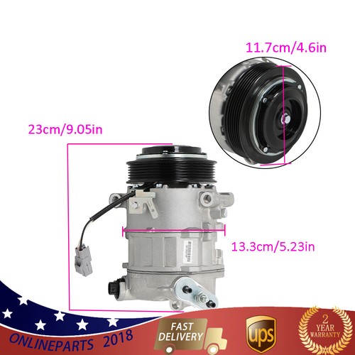 Compresor de aire acondicionado CO 29136C 6513130 apto para Jeep Cherokee 2014-2023 con embrague 2,4 L - Imagen 3 de 18