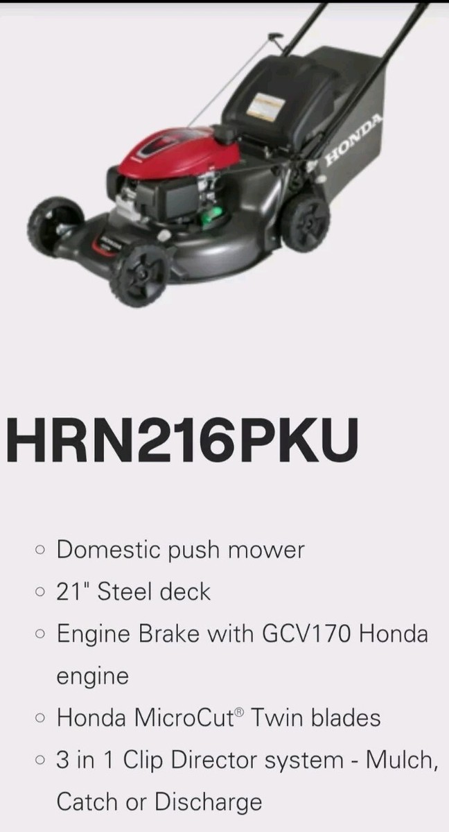 Honda HRN216PKUA Push Mower Stroke 3-in-1 Catch Ute Mulch $1598+ 