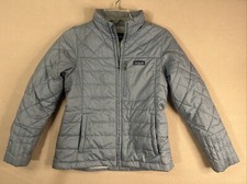 Patagonia Girls' Radalie Jacket Coat Puffer Insulated Blue XL 14 Kids/infants