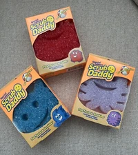3 Scrub Daddy Beach Buddies Summer Special Edition FlexTexture Scrubber