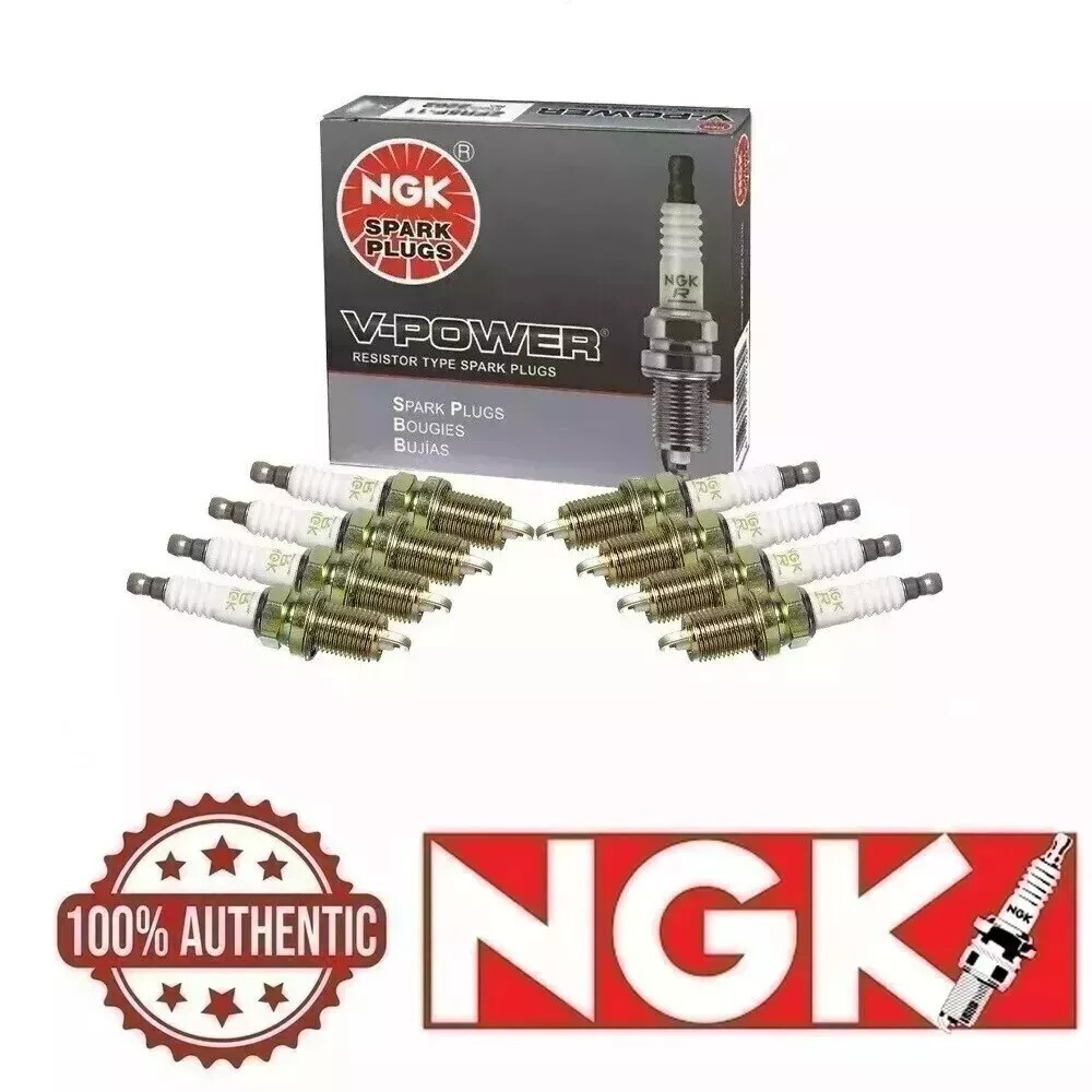 8 Plugs of NGK V-Power Spark Plugs TR5/2238 8 Cylinders Ford, GMC, Hummer