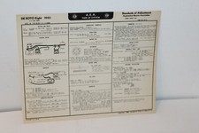 1952 DESOTO EIGHT  CYLINDER TUNE UP CHART  W/WIRING DIAGRAMS 