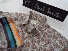 PAUL SMITH Mens Shirt 🌍 Size 15.5" (42" CHEST) 🌎 RRP £165+ 📮 FLORAL MAINLINE