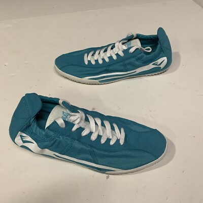 【最終値下げ】EVERLAST ボクシングシューズ　27㎝　美品　青 Vintage Everlast Teal Blue White Low Top BOXING Training Womens US