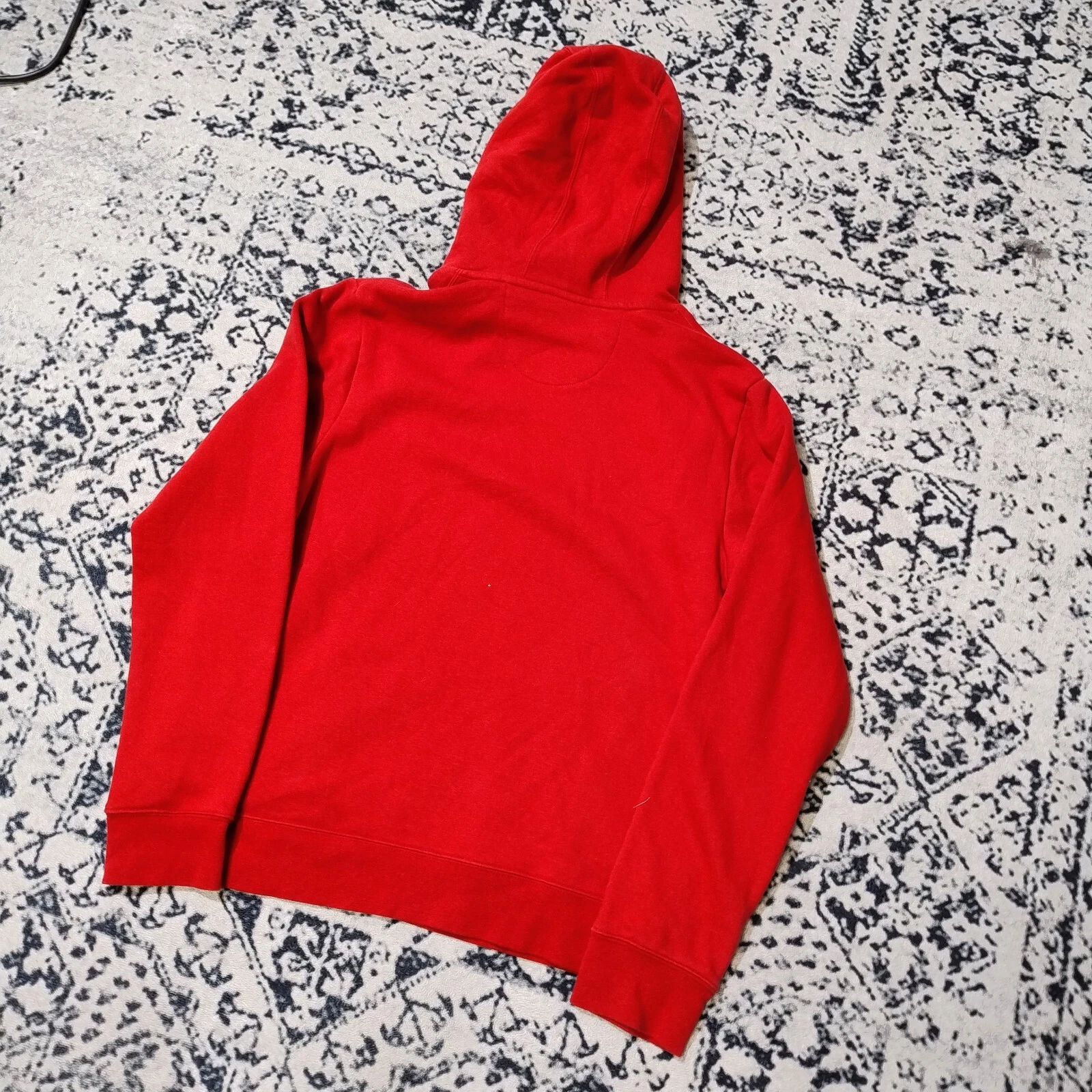 GUCCI Felpa con cappuccio vintage unisex cotone rosso taglia M Atlanta United FC vestibilità regolare