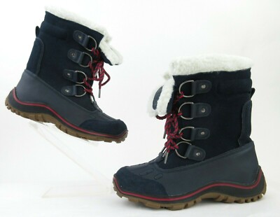 Pajar Canada Alina Waterproof Winter Boots Navy Sz 39 US