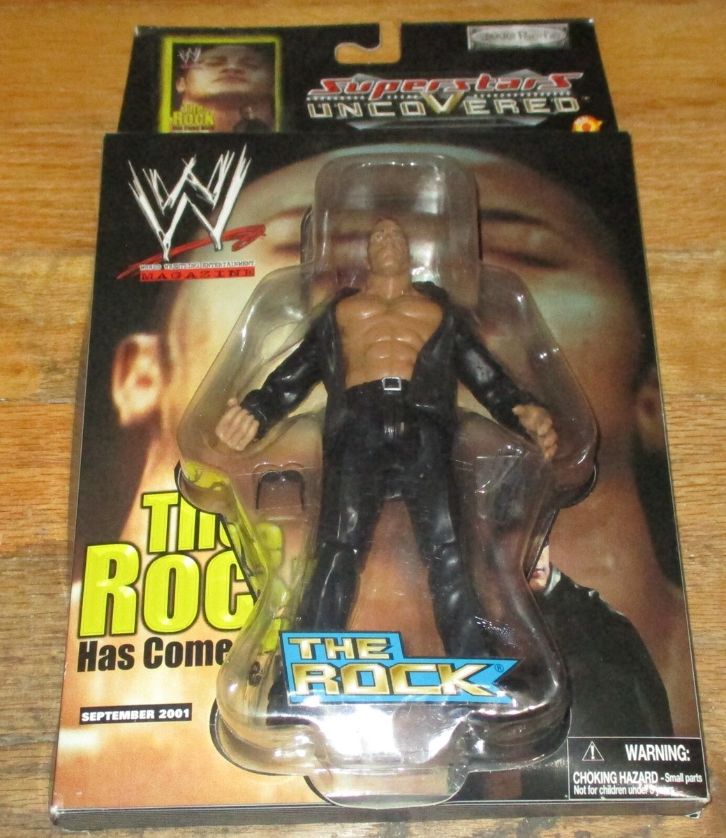 『WWF』THE ROCK フィギュア 2002 WWF WWE Jakks The Rock Superstars Uncovered Wrestling figure