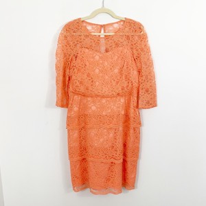 peach mother of the bride dress