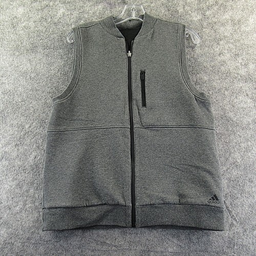 Adidas Womens Sweater Vest Medium Gray 
