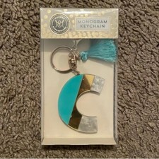 Modern Expressions Monogram Letter C Keychain
