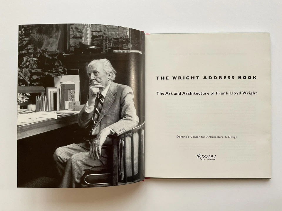 FRANK LLOYD WRIGHT: The Wright Address Book,1991,Rizzoli - Image 2 of 4