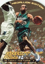 Grant Hill Die-Cut Medallion Edition Fleer Ultra 1999 Basketball Card #30G