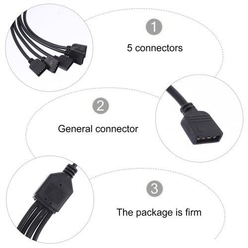 Ligne De Synchronisation Argb Câble D'extension RVB Du Connecteur LED - Photo 6/12