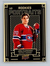 2022-23 UD Series 2 UD Portraits SP Rookies #P-74 Juraj Slafkovsky Canadiens
