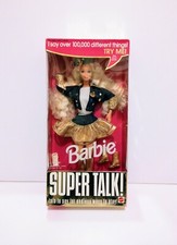 BARBIE SUPER TALK TRY ME VINTAGE BARBIE DOLL 1995 MATTEL Dented Box