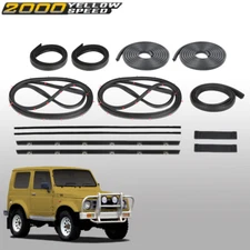 Fit For Suzuki Samurai SJ410 SJ413 Door Window Trim Molding Seal Garnish Whisker