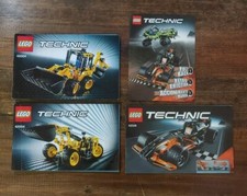 Lego Technic solo manuale istruzioni.   3 manuali e 1 pezzo promozionale. 42004 42026