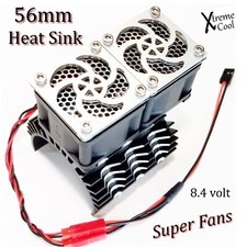 RCP Xtreme Cool 56mm Motor Cooling Heat Sink 4028 High Speed Cooling Fans 8.4v