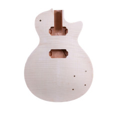 New Guitar body replacement Mahogany Flame Maple Cap Set in DIY Guitar HH pickup