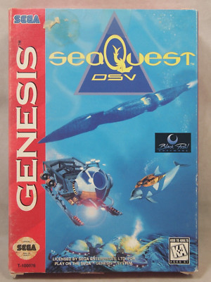 SeaQuest DSV (SEGA Genesis) Authentic CARDBOARD BOX ONLY