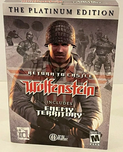 Return to Castle Wolfenstein Platinum Edition PC NEW SEALED NIB NTSC MEDIUM BOX