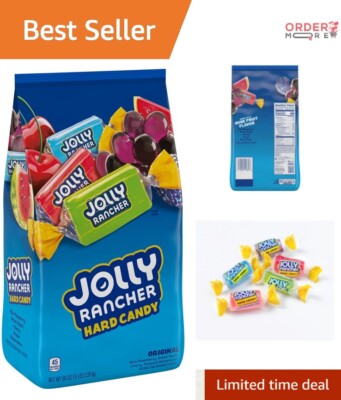 Individually Wrapped Assorted Fruit Hard Candy - 5 lbs of Flavorful Fun