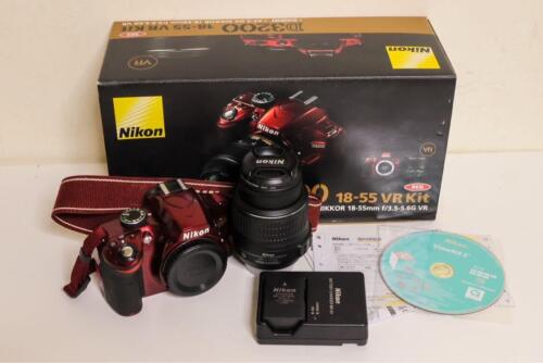 Nikon D3200 18-55 Vr Kit Red japan seller; - Photo 1/2