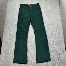 Levi  s 784 Bell Bottom Corduroy Women  s Jeans Size 27x28 True Size 70s Green