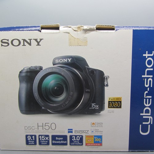 Sony Digital Camera Cyber-shot DSC-H50 9.1MP Silver Tested - Picture 11 of 11
