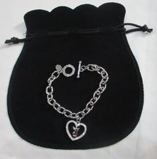 Playboy Jewellery Silver Bunny Heart Bracelet Best Gift for Girls Women £199