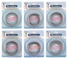 Beadalon 316L Stainless Steel Round Wrapping Craft Wire Carton Box  Many Sizes