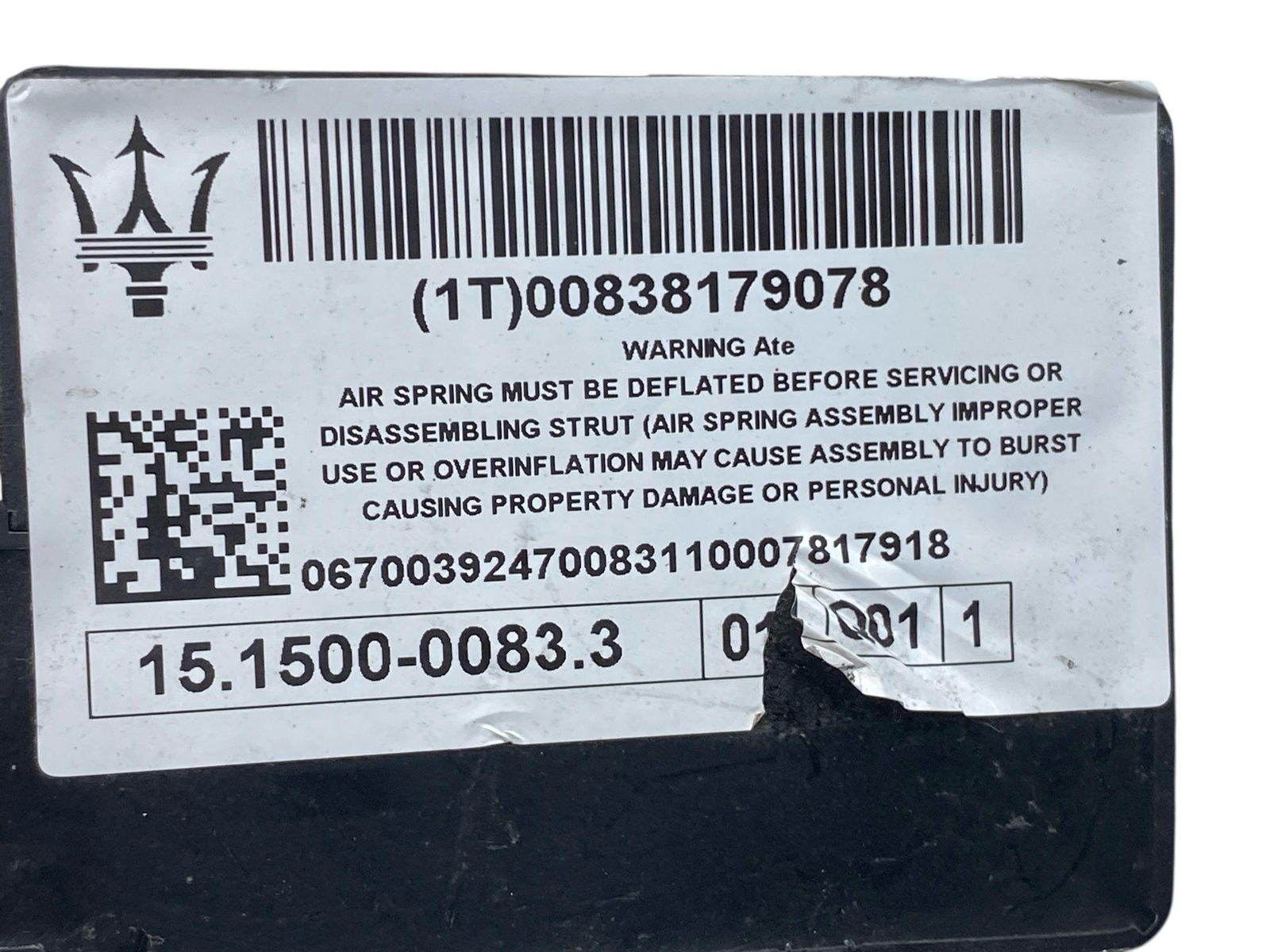 2017-2024 MASERATI LEVANTE OEM AIR RIDE SUSPENSION CONTROL VALVE 670039247