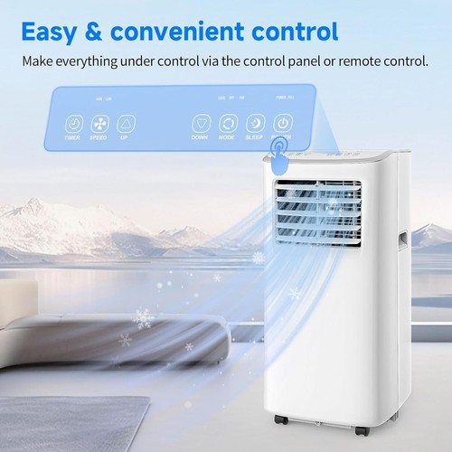 10000 BTU Portable Air Conditioner 3-in-1 Air Cooler w/Dehumidifier & Fan Mode - Picture 7 of 9