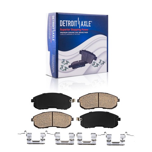 Front & Rear Drilled Brake Rotors + Brake Pads for 2007 - 2013 Nissan Altima - Picture 6 of 9