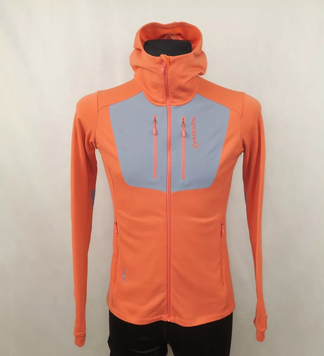 NORRONA WOMENS POLARTEC HOODED JUMPER LYNGEN POWERSTRETCH PRO HOODIE W'S size M