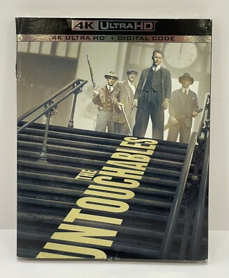 The Untouchables (4K Ultra HD, 1987) NEW W/ SLIPCOVER, Kevin Costner