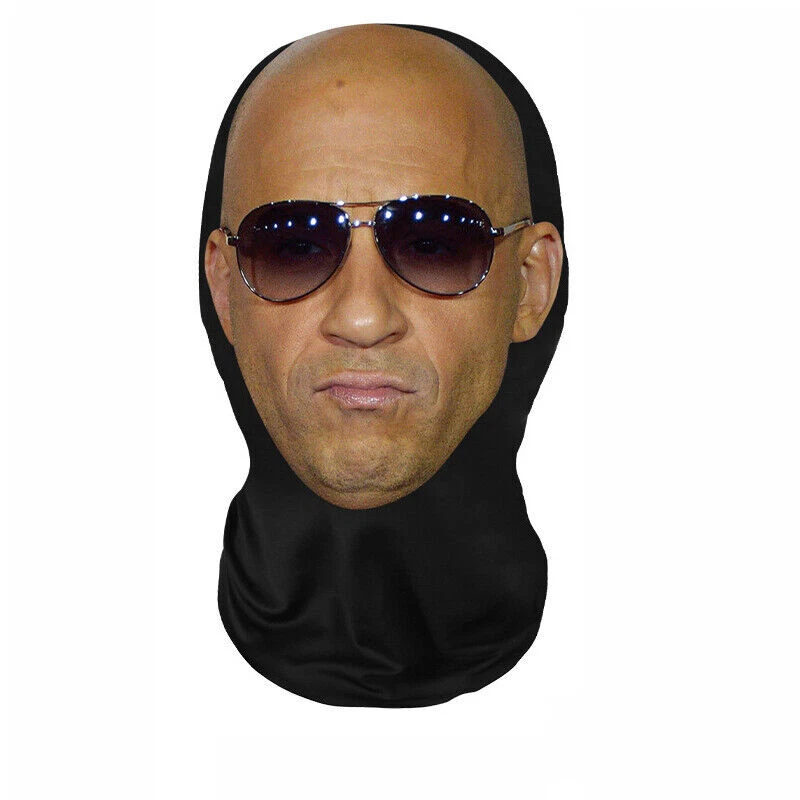 Hot Cosplay Headwear Hiphop Fashion Balaclava Printed Mask Mesh Full Face Party - Image 3 of 4