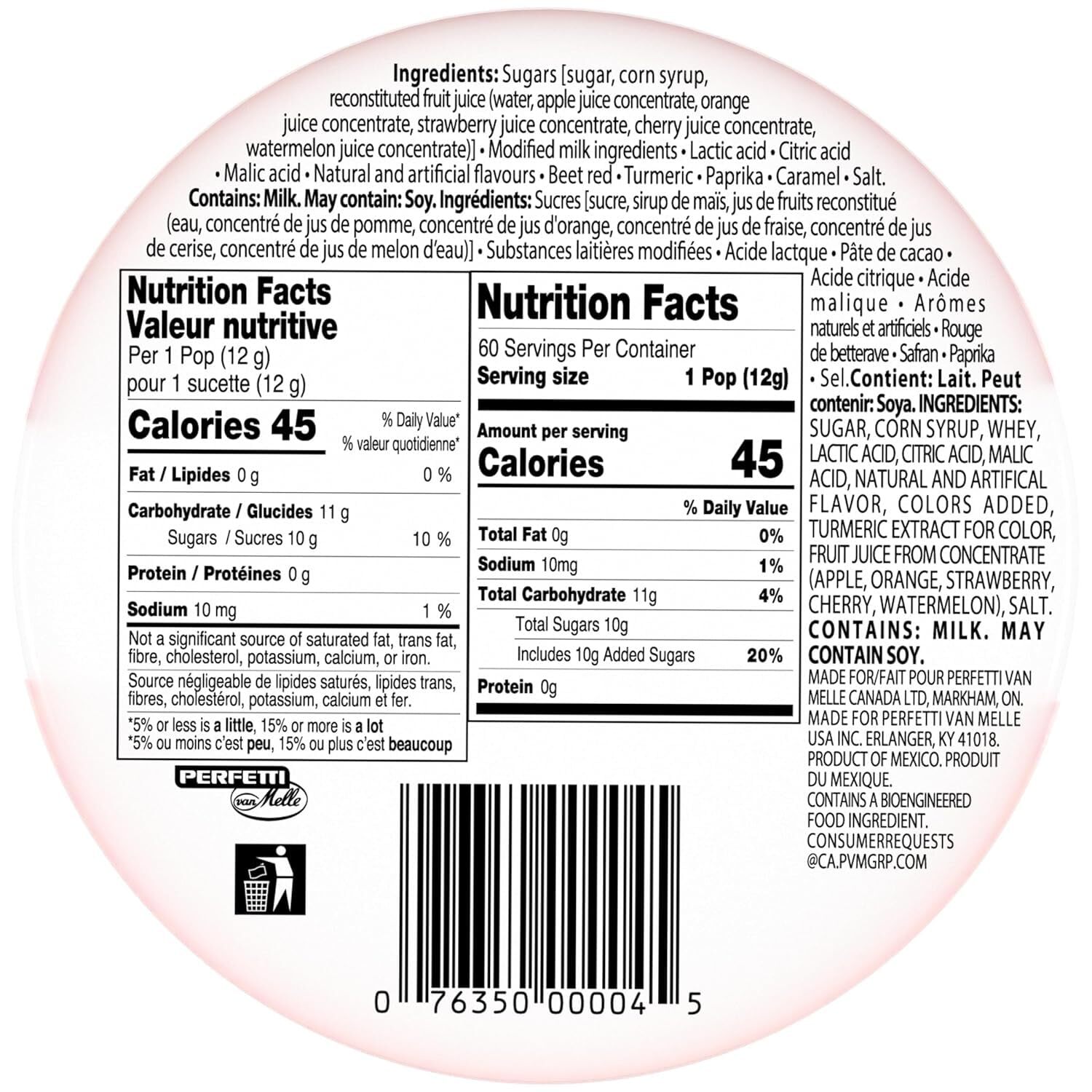 Chupa Chups ‘Best Of’ Lollipop Assortment 5 Flavors Individually Wrapped Cand...