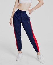 Reebok Women's Blue Vector-Woven Track Pants S