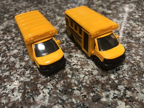 Matchbox Gmc Yellow School Bus Fort Summer Unified School District Lot Of 2 Ebay