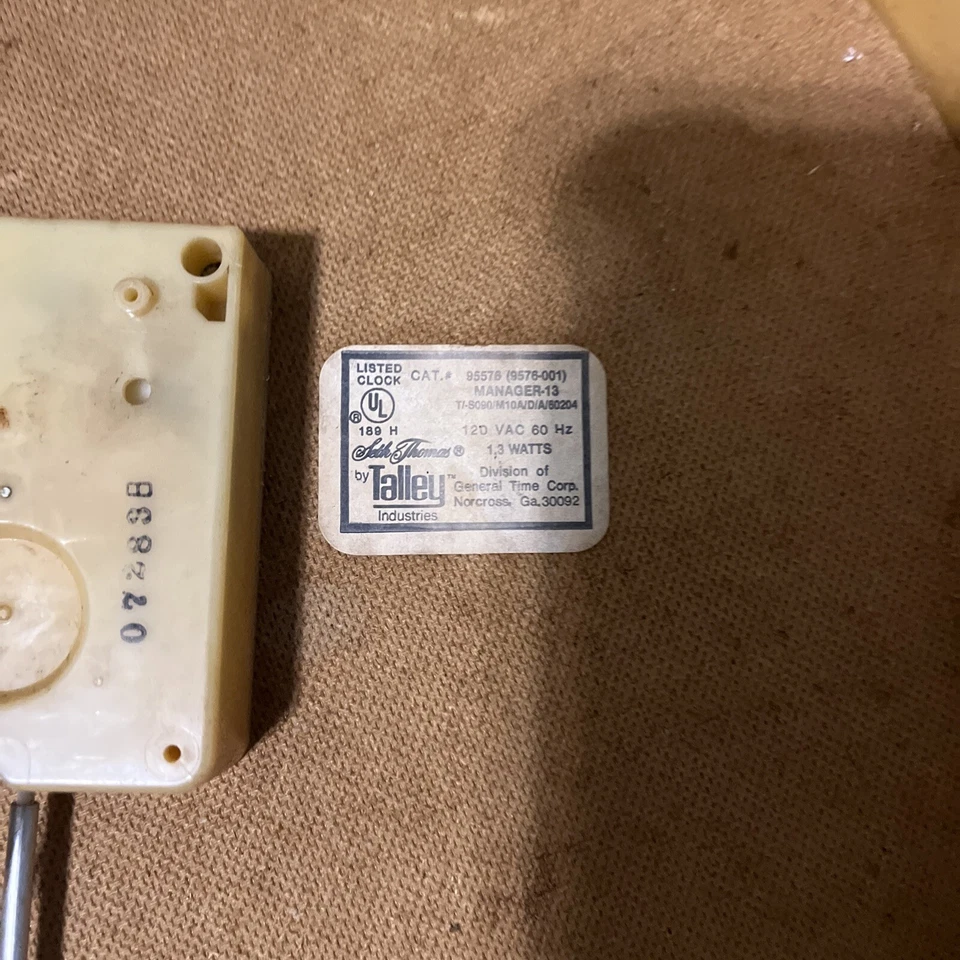 Reloj de Pared Eléctrico Coca-Cola Seth Thomas Años 50 Vintage Coca-Cola Original COMO ESTÁ Foto 4 de 4