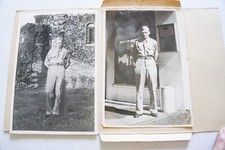 2- WWII Era U.S. Army Soldier GI 5x7 Photos W/Display Royal Palm Hotel WW2