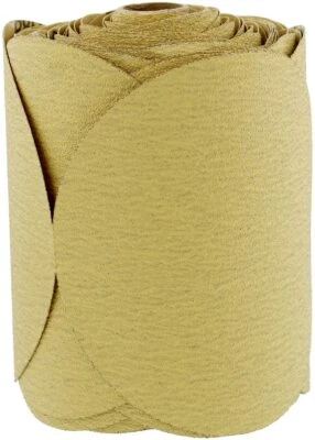 100pcs 6 inch 180 Grit PSA Adhesive Sanding Disc Sandpaper on Roll for DA Sander