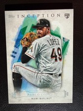 Pablo Lopez 2019 Topps Inception Rookie Card RC baseball card #68. rookie card picture