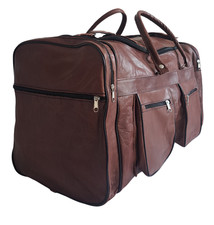 Echte Leder Tasche Braun 52x28 Gym Reisetasche Sporttasche Duffle Reisegepäck