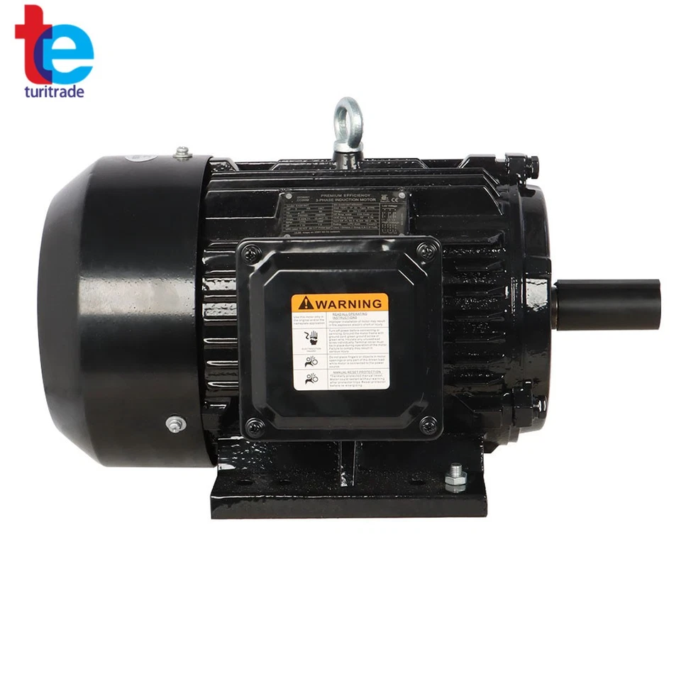 5HP Electric Motor 1800 RPM 184T Frame TEFC 230/460 Volt Severe Duty 3 Phase - Image 2 of 4